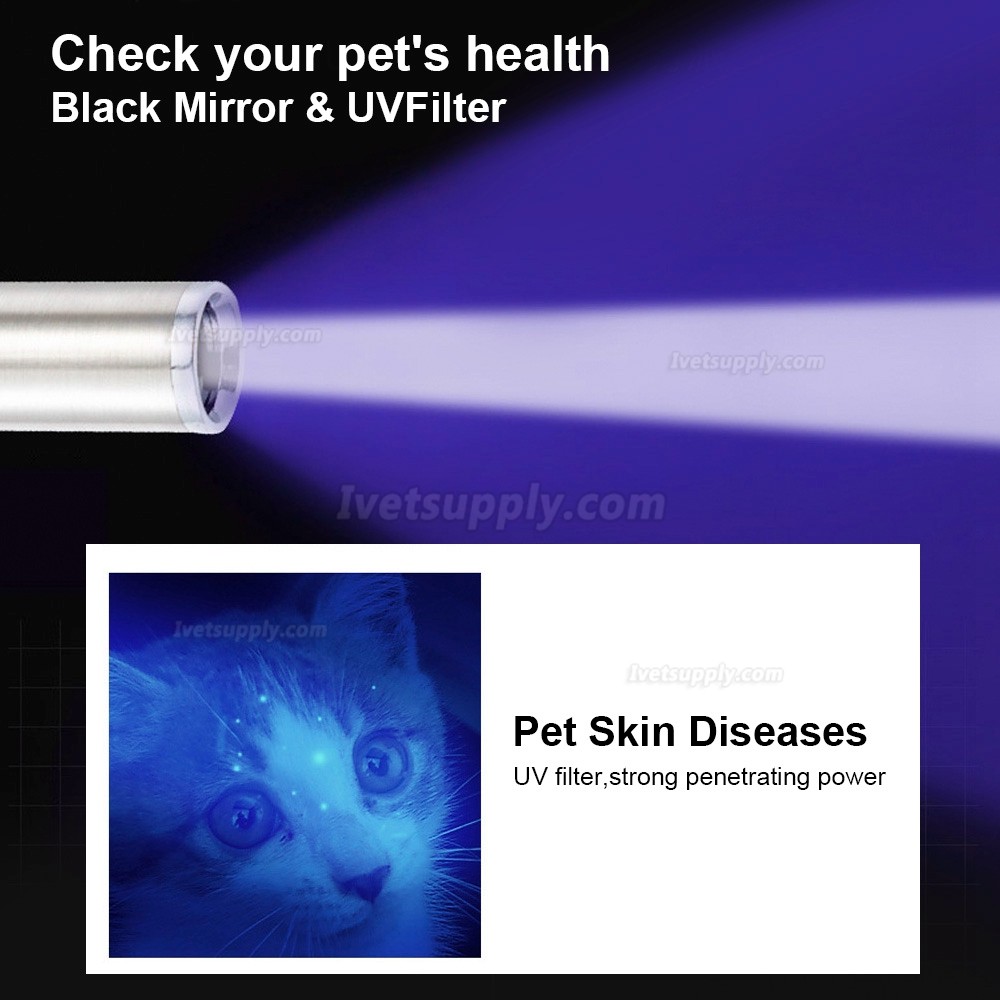 Veterinary Wood‘s Lamp Pet Fungus Detection Ultraviolet Cat Moss Tinea Light 365 UV